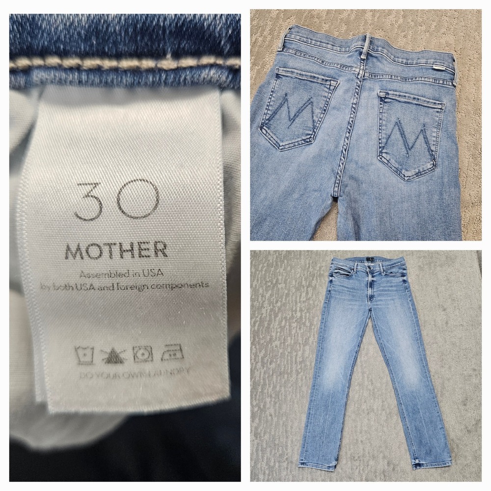 MOTHER Women's Light Blue Ankle Jeans